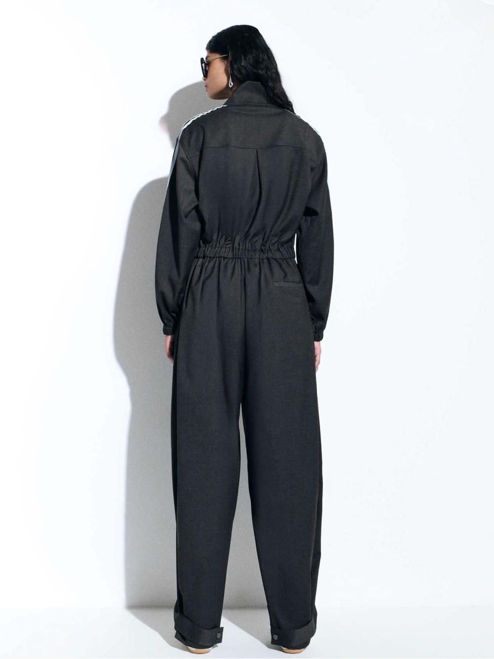 adidas Originals × ASOS size S tailored jumpsuit in gray LIMITED EDITION - Picture 3 of 5